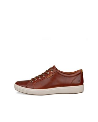 ECCO Soft 7 Herren Ledersneaker - Braun