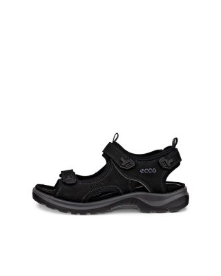 ECCO Offroad Damen Trekkingsandale aus Nubukleder - Schwarz