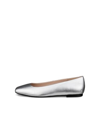 ECCO Margot Damen Lederballerina - Metallic