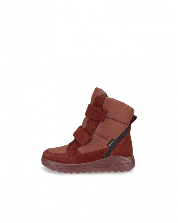 ECCO URBAN SNOWBOARDER Kinder Winterstiefel aus Veloursleder mit Gore-Tex - Rot