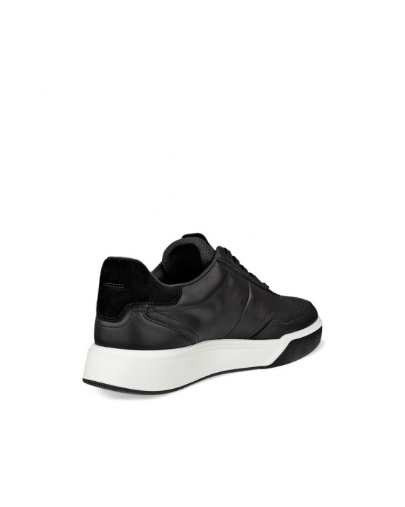 ECCO STREET COURT Damen Ledersneaker - Schwarz