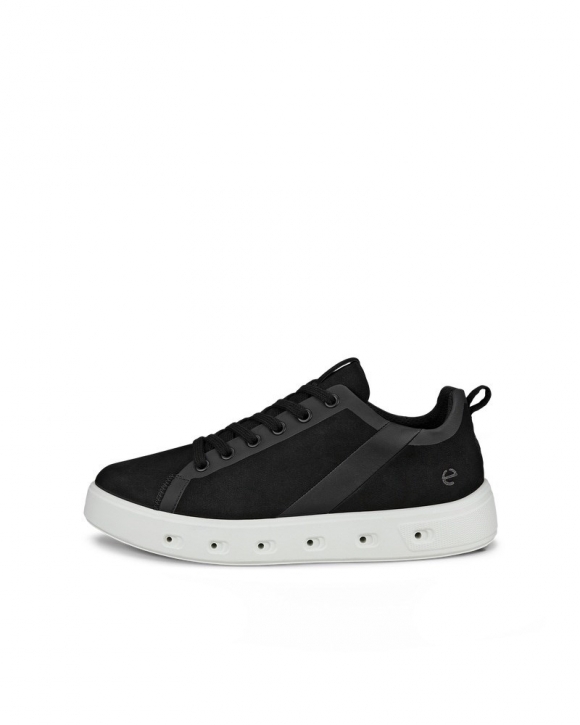 ECCO Street 720 Damen Sneaker aus Nubukleder mit Gore-Tex - Schwarz ECCO Street 720 Damen Sneaker aus Nubukleder mit Gore-Tex - Schwarz