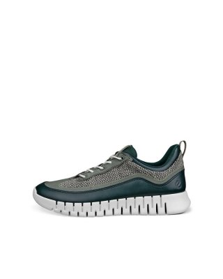 ECCO GRUUV Herren Ledersneaker - Grün