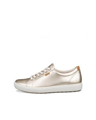 ECCO Soft 7 Damen Ledersneaker - Metallic