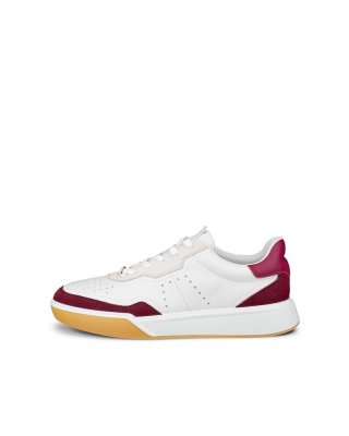 ECCO STREET COURT Damen Ledersneaker - Rot