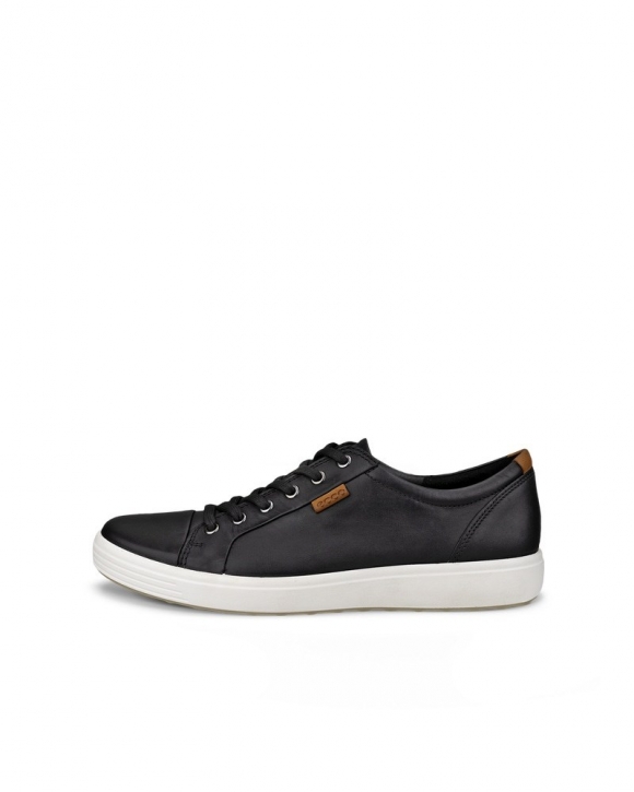 ECCO Soft 7 Herren Ledersneaker - Schwarz