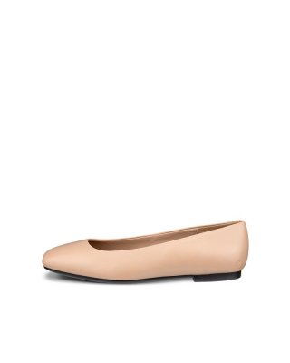 ECCO Margot Damen Lederballerina - Beige