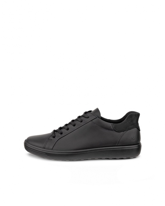 ECCO SOFT 7 Damen Ledersneaker - Schwarz