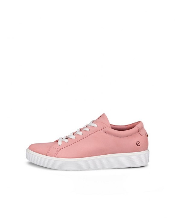 ECCO Soft 60 Damen Sneaker aus Nubukleder - Rosa