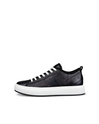 ECCO Street Ace Damen Ledersneaker - Schwarz