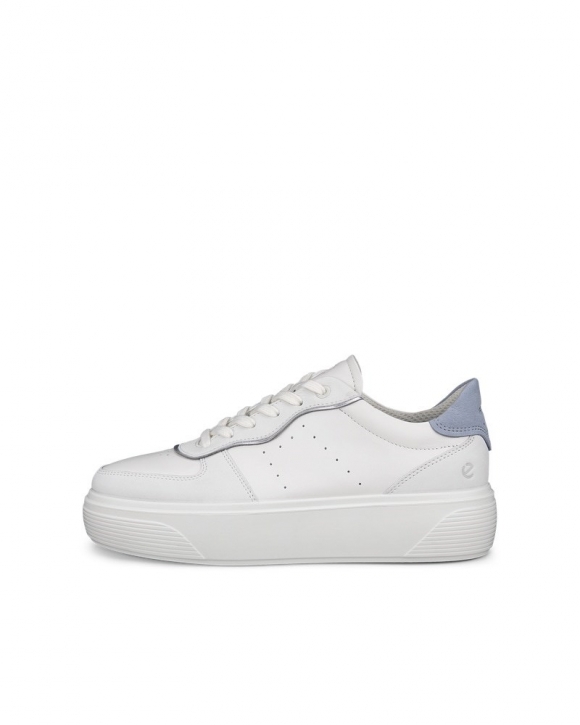 ECCO Street Platform Damen Ledersneaker - Weiß