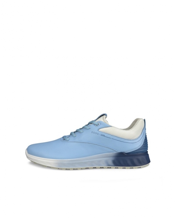 ECCO Golf S-Three Damen Golfschuh aus Leder mit Gore-Tex - Blau