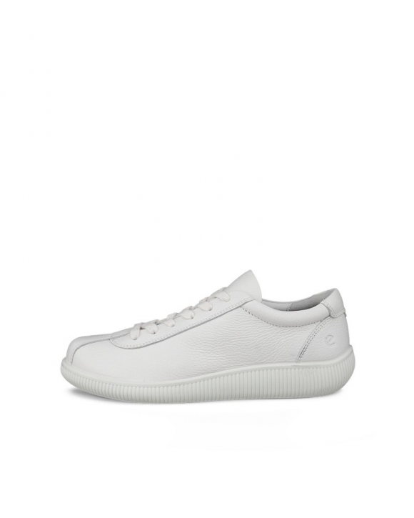 ECCO Soft Zero Damen Ledersneaker - Weiß