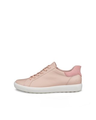 ECCO Soft 7 Damen Ledersneaker - Rosa
