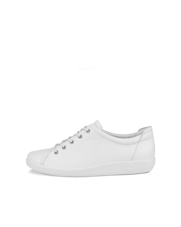 ECCO Soft 2.0 Damen Ledersneaker - Weiß ECCO Soft 2.0 Damen Ledersneaker - Weiß