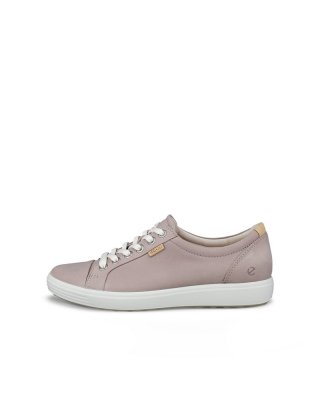 ECCO Soft 7 Damen Sneaker aus Nubukleder - Grau