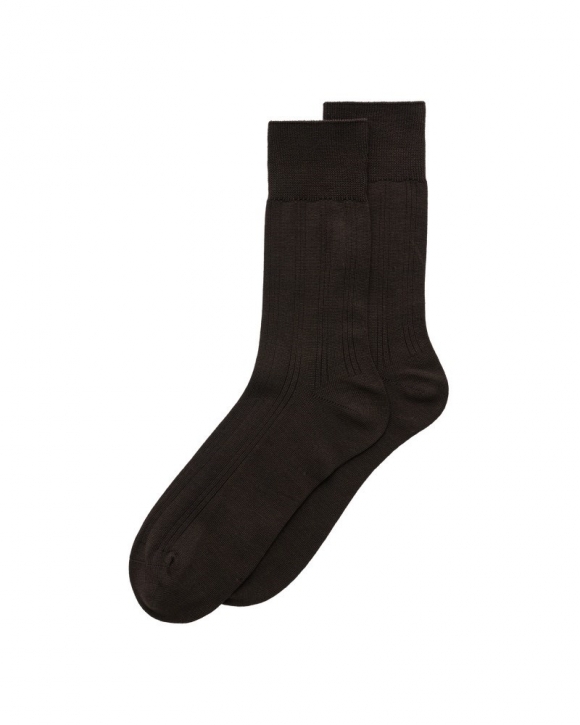 ECCO Herren Gerippte Socken - Braun ECCO Herren Gerippte Socken - Braun