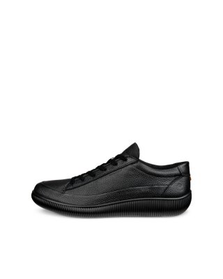 ECCO SOFT ZERO Herren Sneaker aus Nubukleder - Schwarz