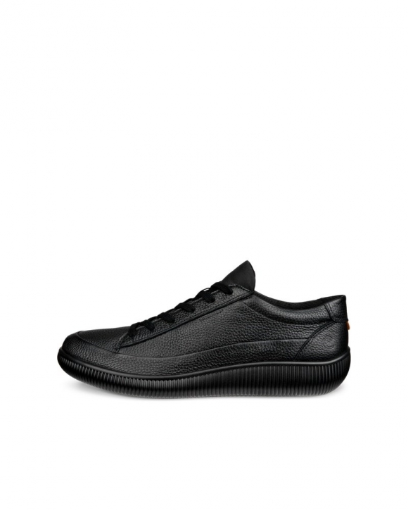 ECCO SOFT ZERO Herren Sneaker aus Nubukleder - Schwarz