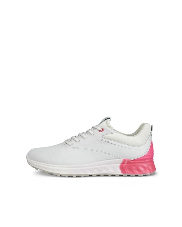 ECCO GOLF S-THREE Damen Golfschuh aus Leder mit Gore-Tex - Weiß ECCO GOLF S-THREE Damen Golfschuh aus Leder mit Gore-Tex - Weiß
