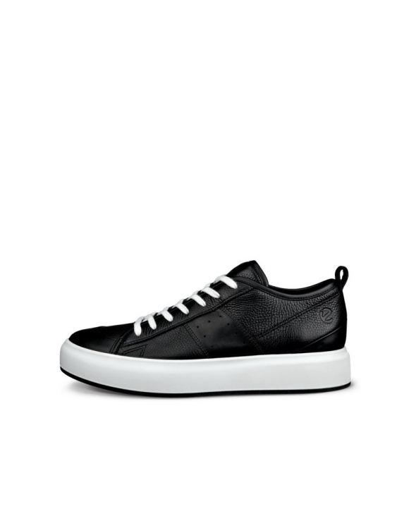 ECCO Street Ace Herren Ledersneaker - Schwarz