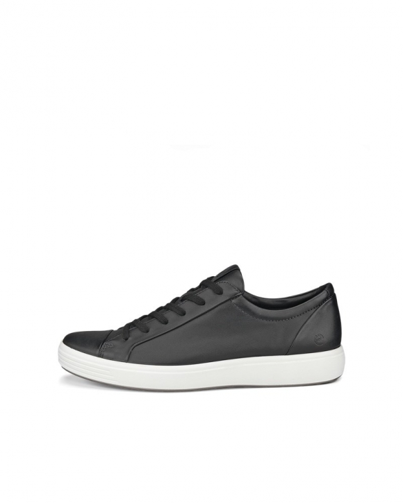 ECCO Soft 7 Herren Ledersneaker - Schwarz