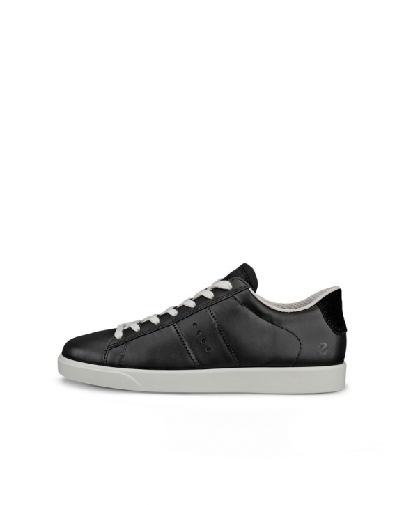 ECCO Street Lite Damen Ledersneaker - Schwarz