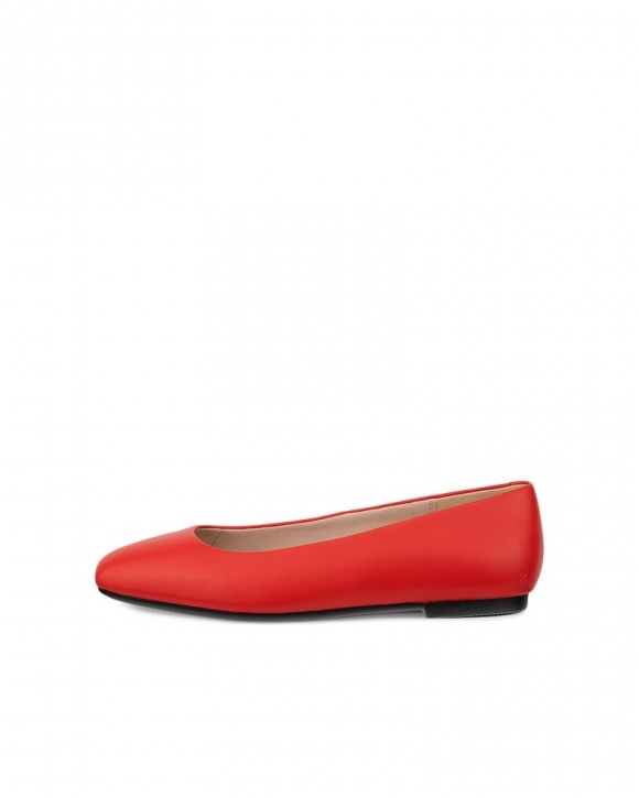 ECCO Margot Damen Lederballerina - Rot