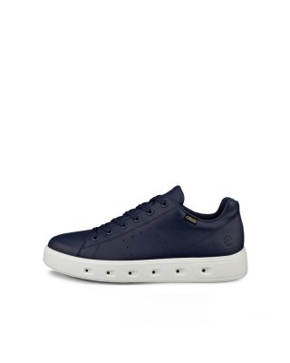 ECCO Street 720 Herren Ledersneaker mit Gore-Tex - Blau ECCO Street 720 Herren Ledersneaker mit Gore-Tex - Blau
