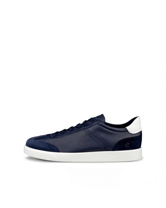 ECCO STREET LITE Herren Ledersneaker - Blau