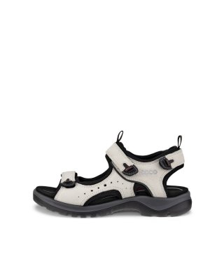 ECCO Offroad Andes II Damen Trekkingsandale aus Nubukleder - Weiß