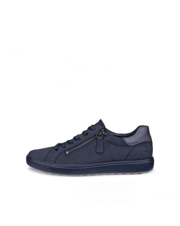 ECCO SOFT 7 Damen Ledersneaker - Blau