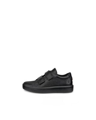 ECCO Soft 60 Kinder Ledersneaker - Schwarz