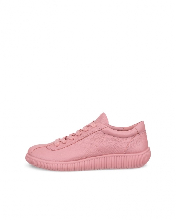 ECCO Soft Zero Damen Ledersneaker - Rosa ECCO Soft Zero Damen Ledersneaker - Rosa
