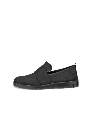ECCO Bella Damen Nubuk-Loafer - Schwarz