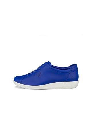 ECCO Soft 2.0 Damen Ledersneaker - Blau ECCO Soft 2.0 Damen Ledersneaker - Blau