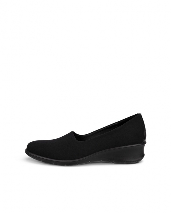 ECCO Felicia Damen Textilstretch Slipper - Schwarz ECCO Felicia Damen Textilstretch Slipper - Schwarz