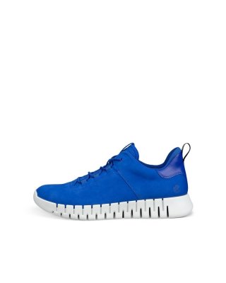 ECCO Gruuv Herren Sneaker aus Nubukleder - Blau
