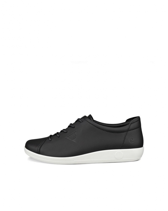 ECCO Soft 2.0 Damen Ledersneaker - Schwarz