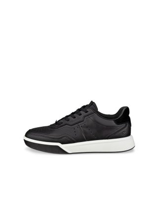ECCO STREET COURT Damen Ledersneaker - Schwarz