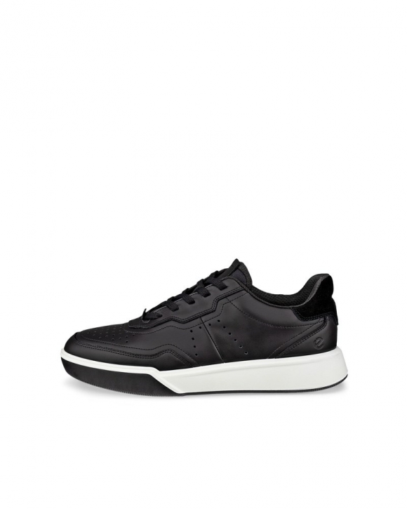 ECCO STREET COURT Damen Ledersneaker - Schwarz
