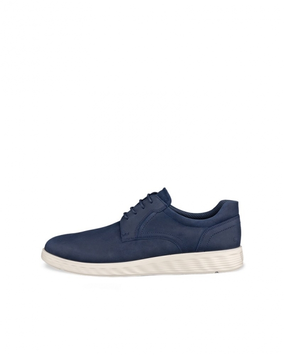ECCO S Lite Hybrid Herren Derbyschuhe aus Nubuk - Blau