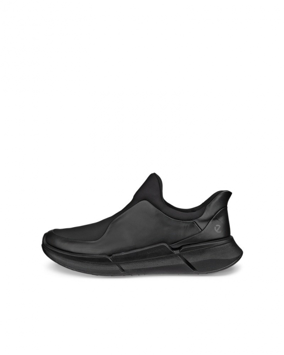 ECCO Biom 2.0 Herren Slip-On-Sneaker aus Leder - Schwarz