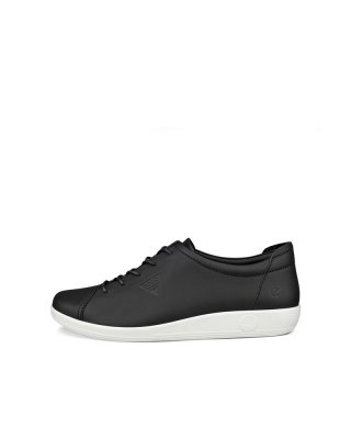 ECCO Soft 2.0 Damen Ledersneaker - Schwarz
