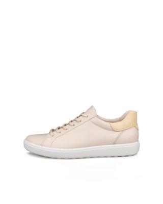 ECCO Soft 7 Damen Ledersneaker - Beige