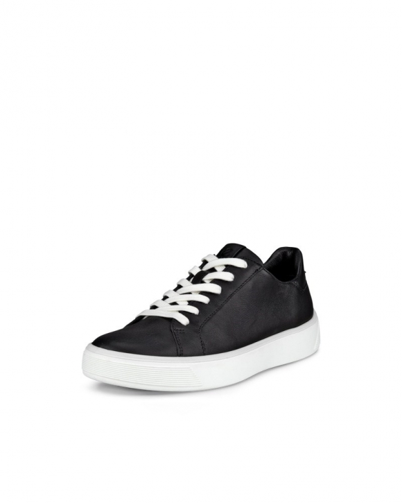 ECCO Street Tray Damen Ledersneaker - Schwarz