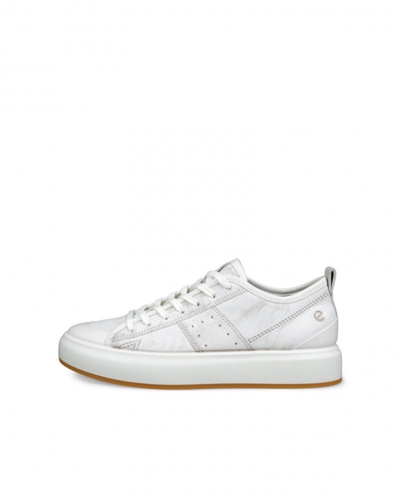 ECCO Street Ace Damen Ledersneaker - Grau