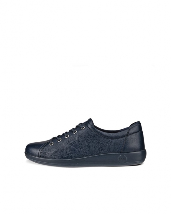 ECCO Soft 2.0 Damen Ledersneaker - Blau ECCO Soft 2.0 Damen Ledersneaker - Blau