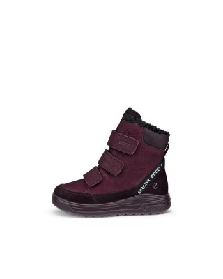 ECCO Urban Snowboarder Kinder Winterstiefel aus Nubukleder mit Gore-Tex - Lila