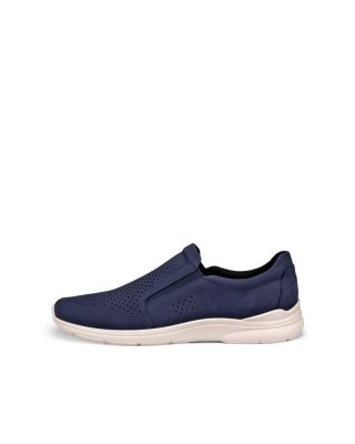 ECCO Irving Herren Nubuk-Slipper - Blau